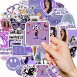 Olivia Rodrigo Sour purple hues Sticker Collection (pack of 20)